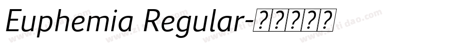 Euphemia Regular字体转换